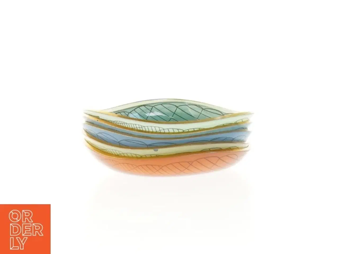 Billede 2 - Glasskåle i forskellige farver fra Blaakilde (str. 10 x 10 x 2 cm)