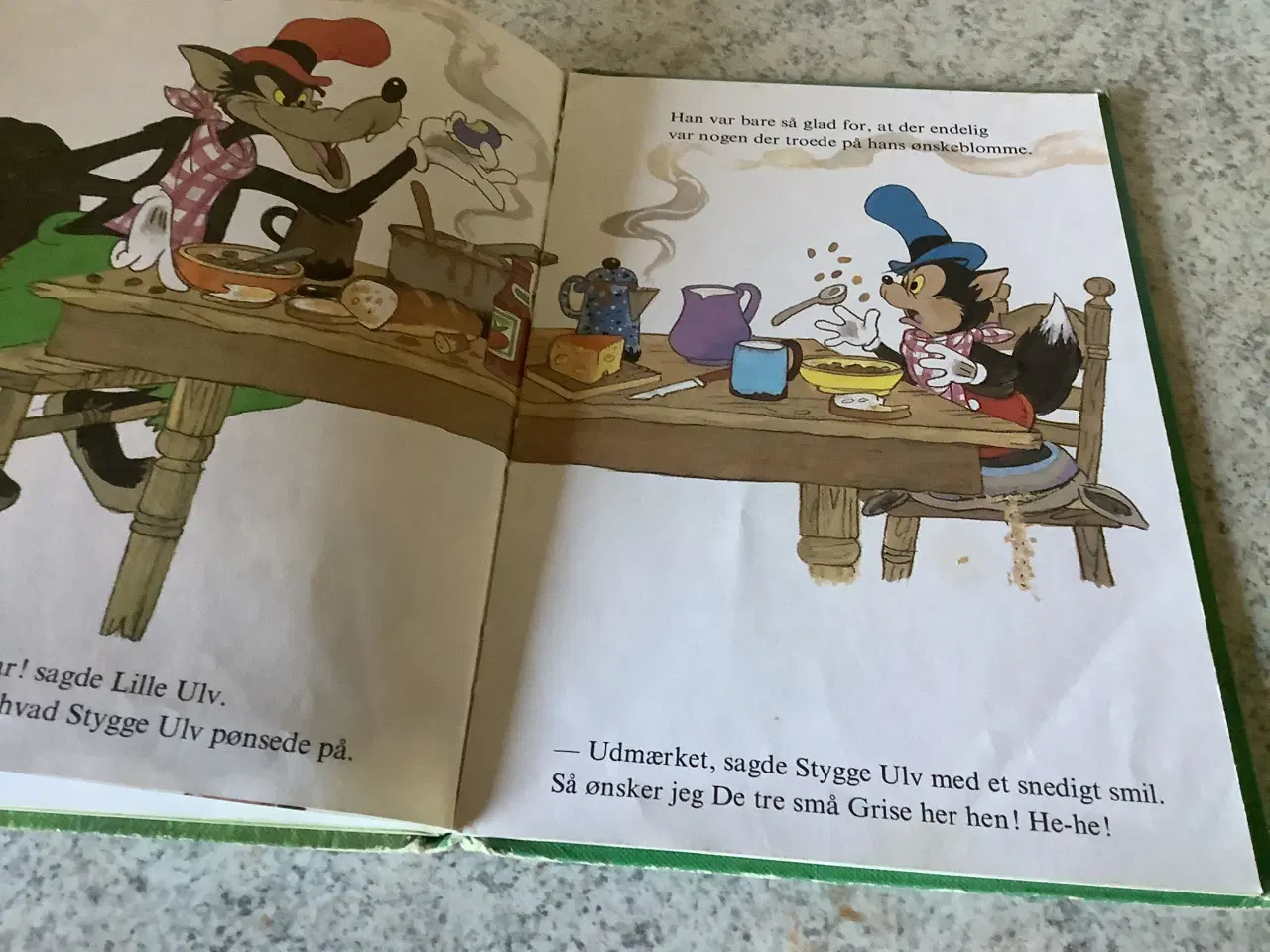 Billede 3 - Lille ulv og de tre ønsker Walt Disney
