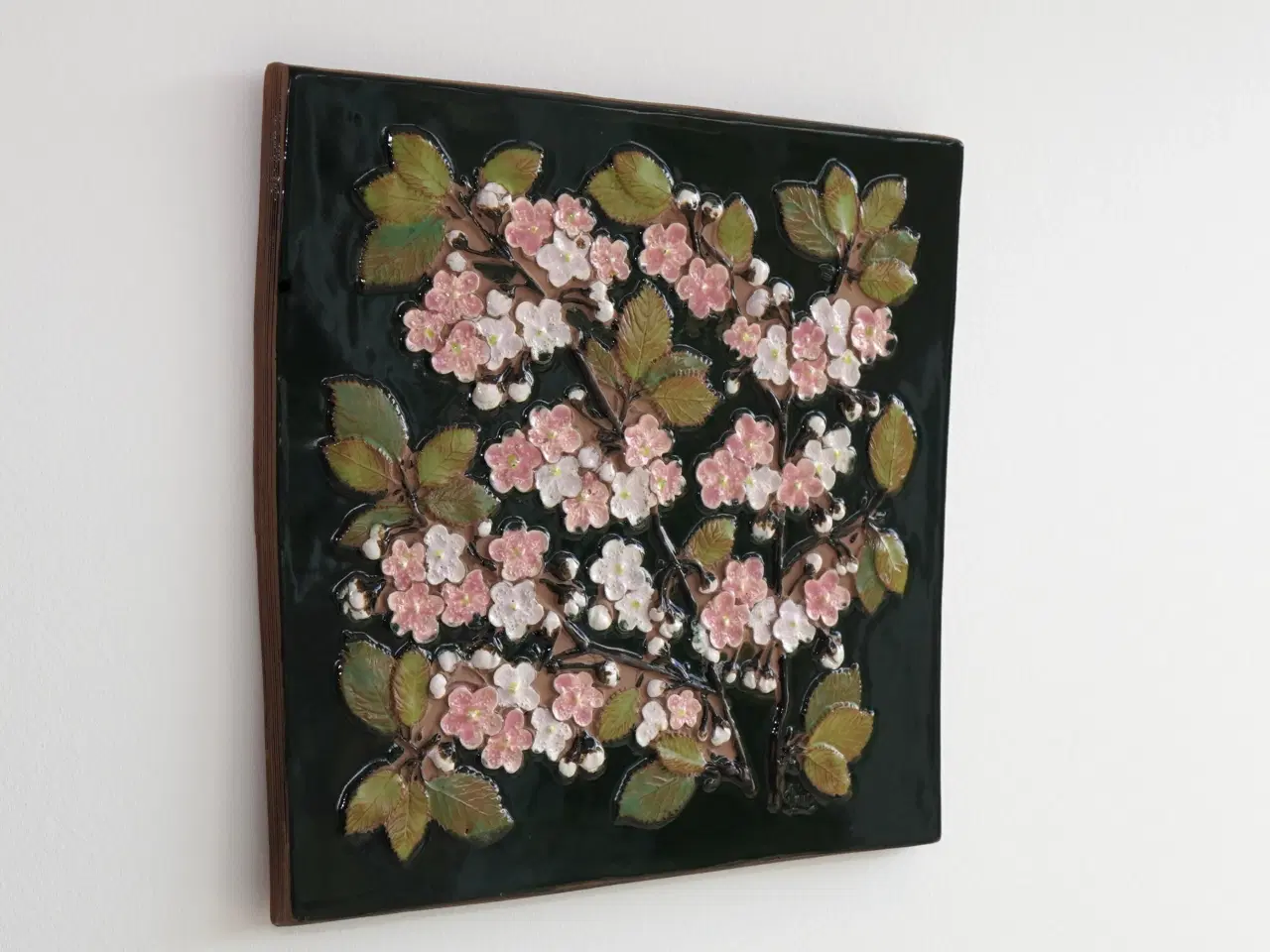 Billede 7 - Stort relief m kirsebærblomster af Aimo for Jie