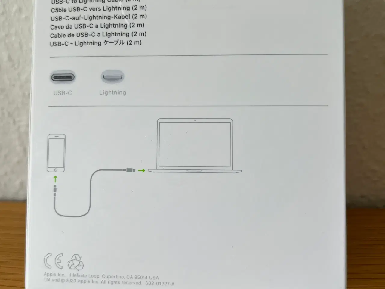 Billede 3 - OPLADERKLABEL USB-C TIL LIGHTNING APPLE