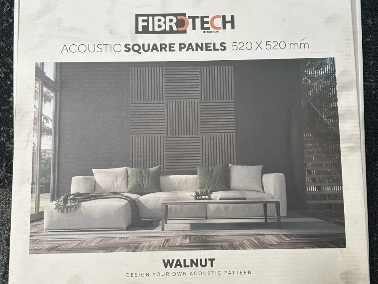 Billede 4 - Akustikpaneler Fibrotech Walnut 80stk