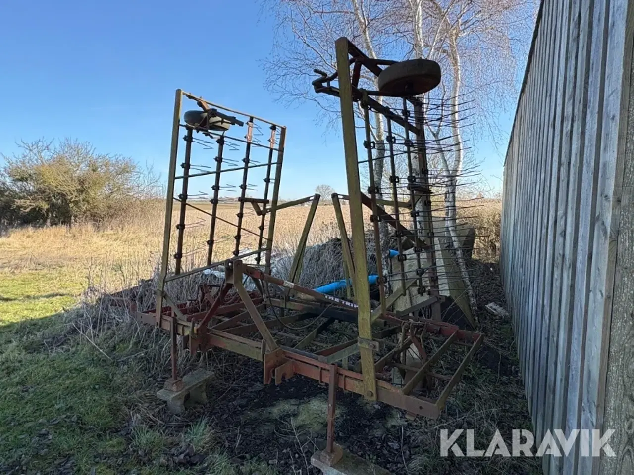 Billede 1 - Strigle + gårdspladsrive Kongskilde Tripple - K