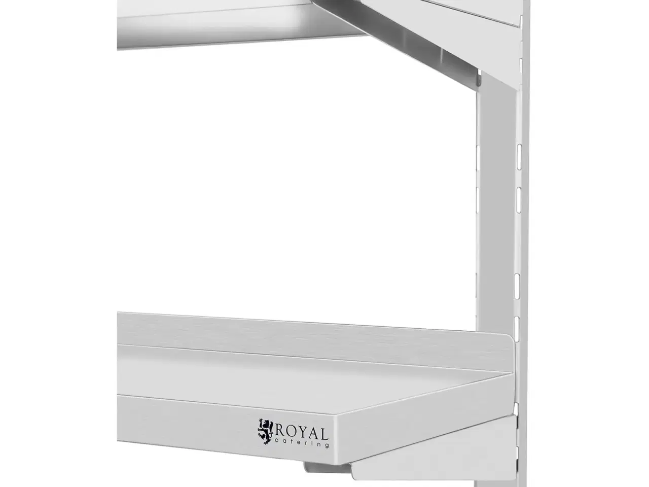 Billede 4 - Væghylde i rustfrit stål – dobbeltmodel – 160x30cm