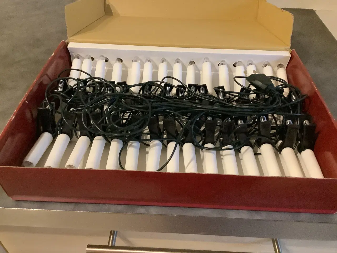 Billede 2 - Juletræs lyskæde med 30 lys til el