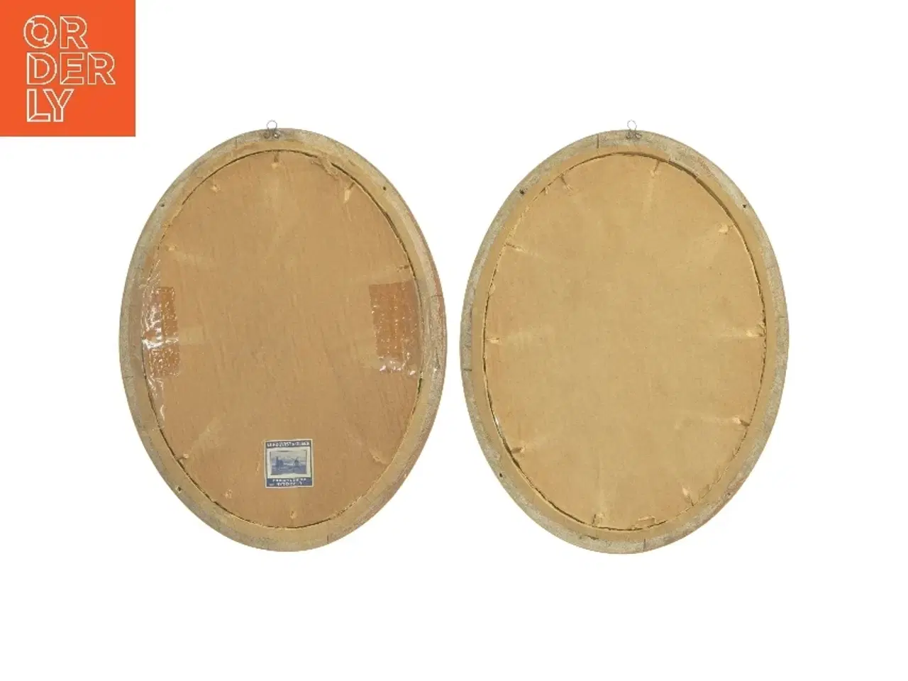 Billede 2 - Oval billeder i rammer (str. 23x17,5 cm)