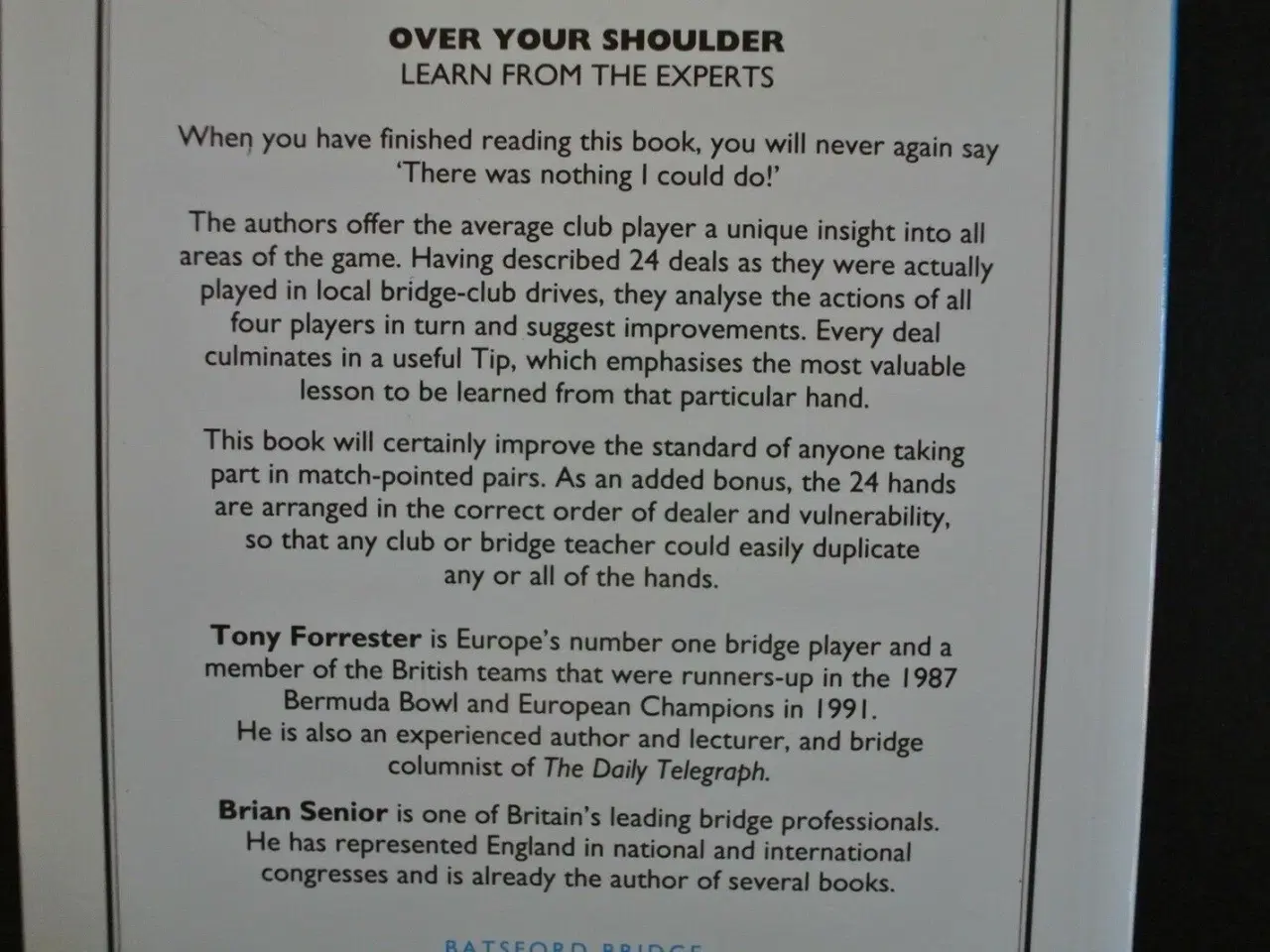 Billede 3 - over your shoulder - learn from the experts bridge