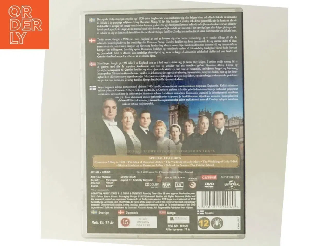 Billede 3 - Downton Abbey Sæson 3 DVD fra Universal Pictures