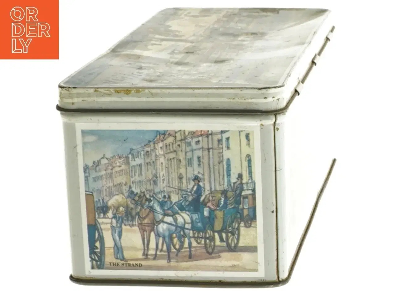 Billede 3 - Dekorativ dåse med London-motiver (str. 22,5x9,5 cm)