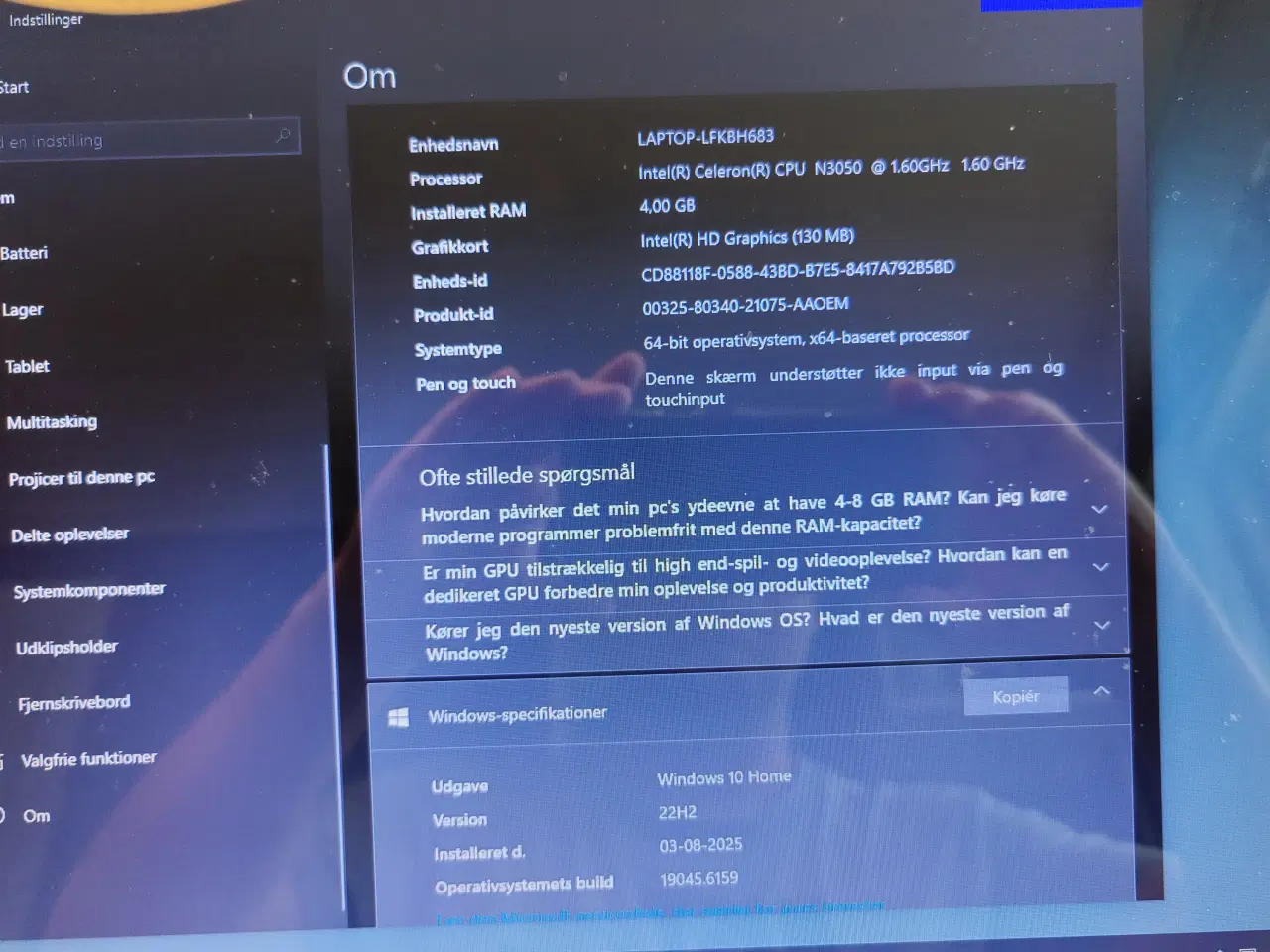 Billede 6 - Acer pc 1.6 GHz 4 Gb ram 500 Gb Hdd