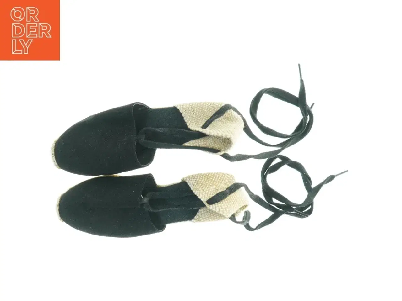 Billede 2 - Espadrillos til damer med snørrebånd (str. 37)