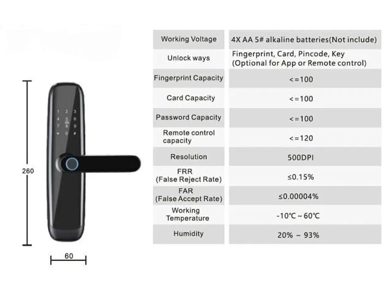 Billede 4 - Smart Lock Fortress ZC08