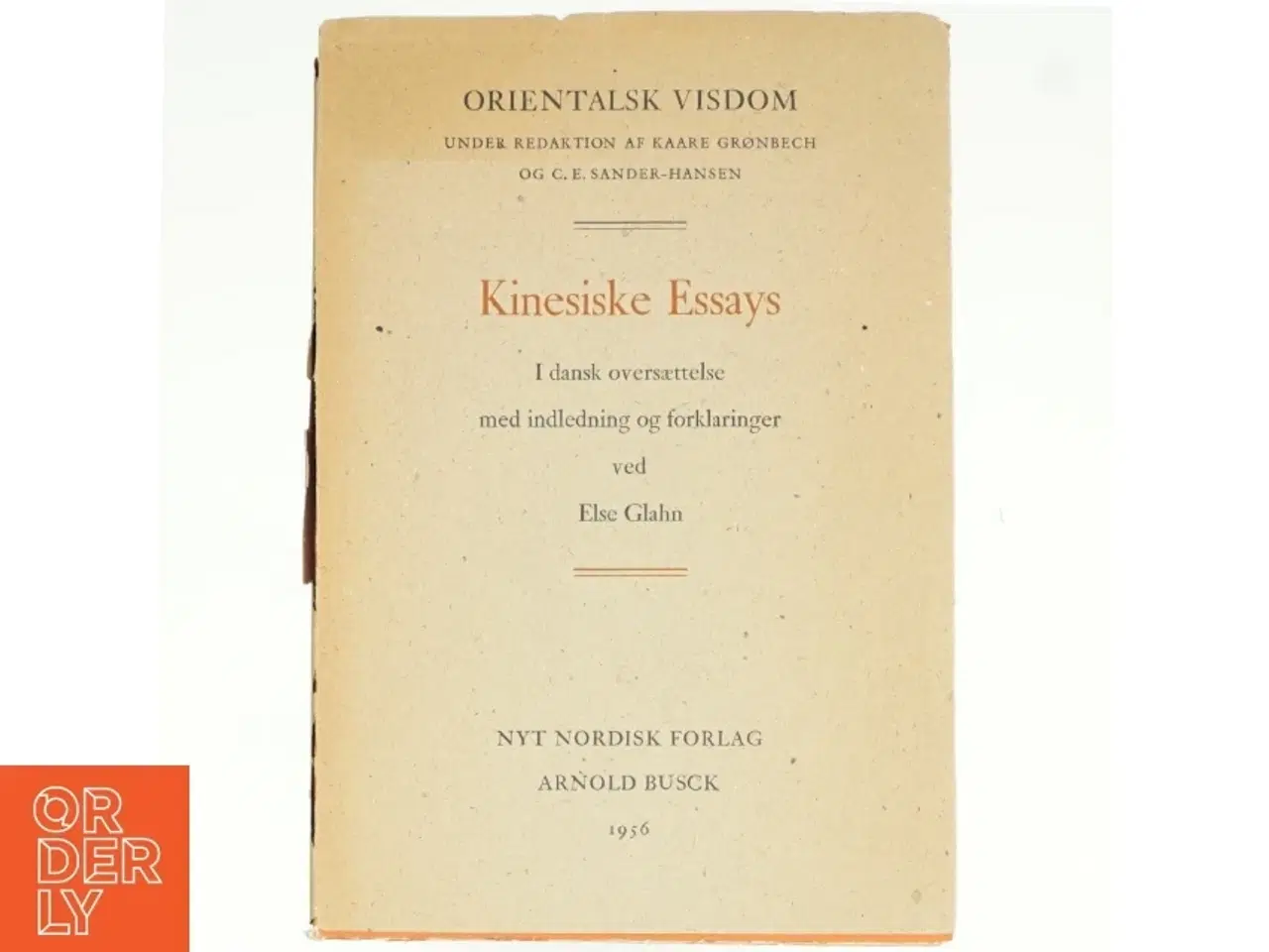 Billede 1 - Kinesiske essays af Else Glahn (bog)