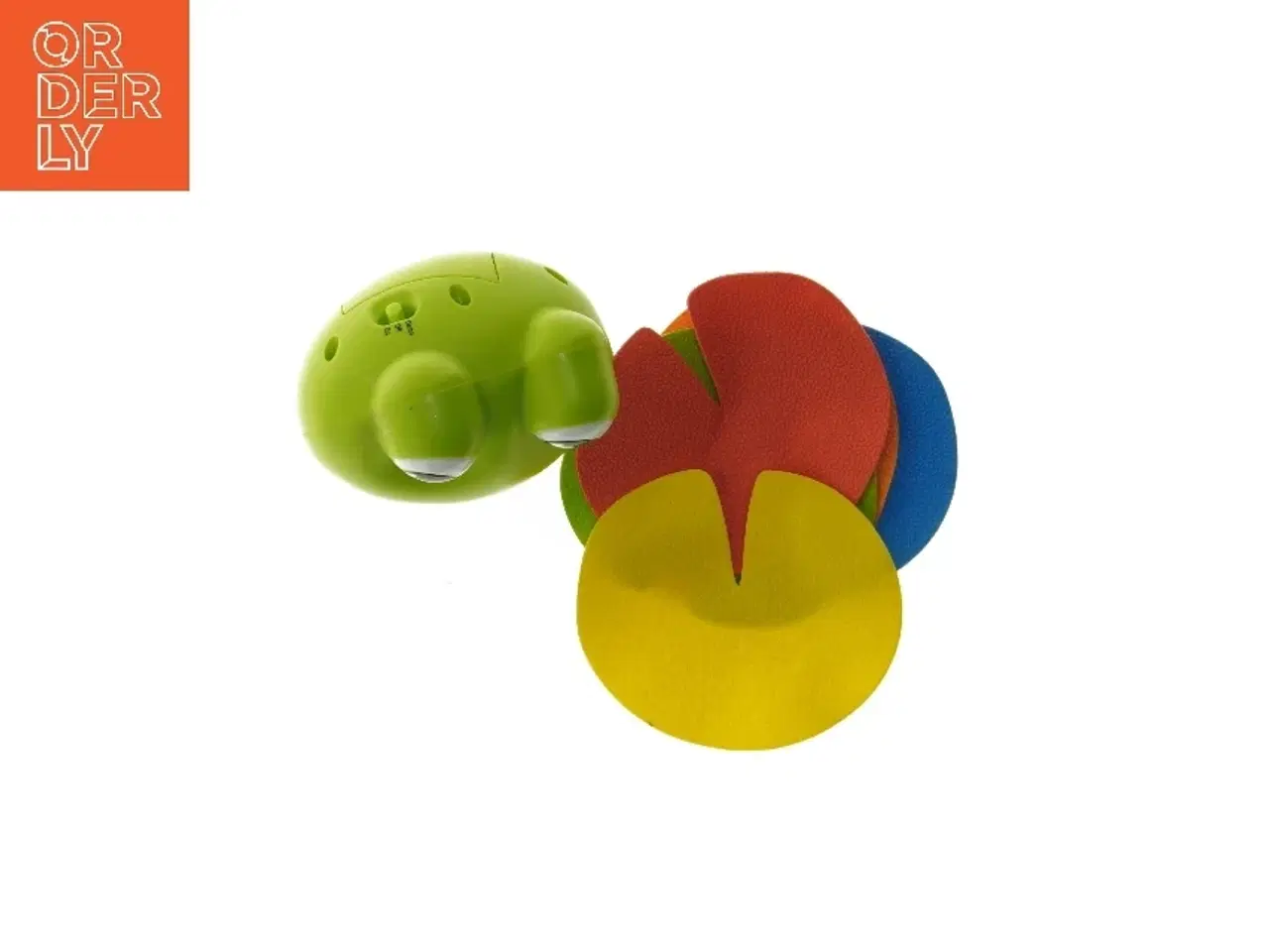 Billede 4 - Frø legetøj med farverige blade (str. 13,5 cm)