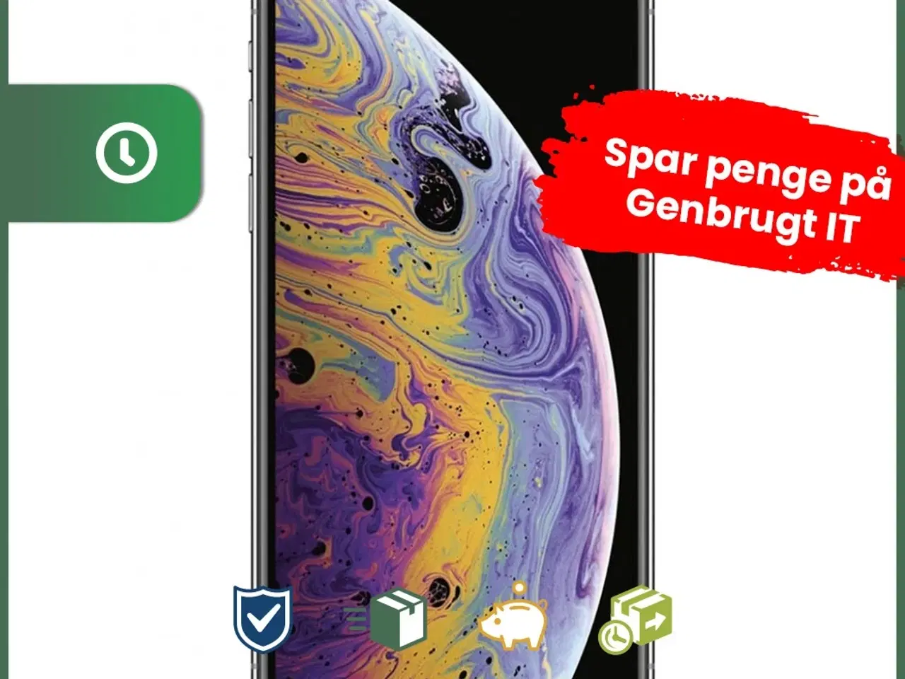 Billede 1 - Apple iPhone XS 64GB (Sølv) - Grade B