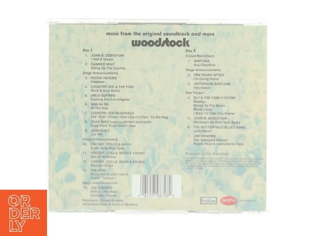 Billede 2 - Woodstock Soundtrack CD