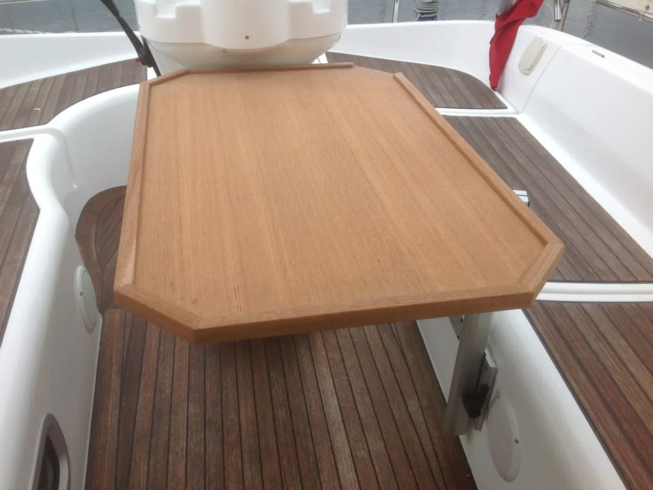 Billede 4 - Cockpitbord (teak), med bordsystem.