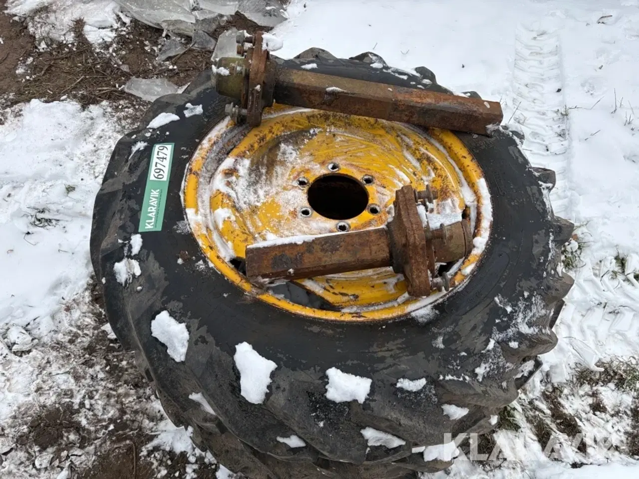 Billede 7 - Dæk med nav Goodyear 2 styk