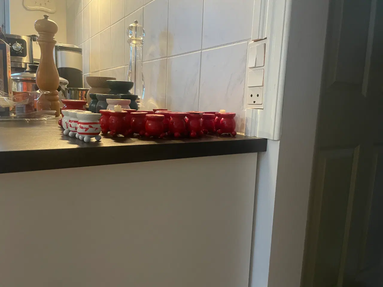 Billede 5 - Lysestager svenske træ Julelysestager trælysestage