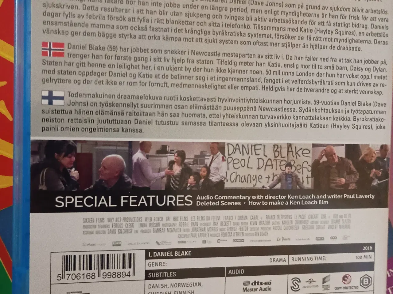 Billede 2 - I, Daniel Blake. På Blu-Ray.