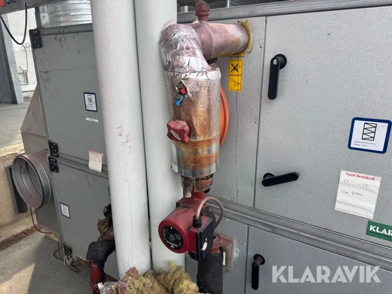 Billede 12 - Ventilationsanlæg med varmeflade