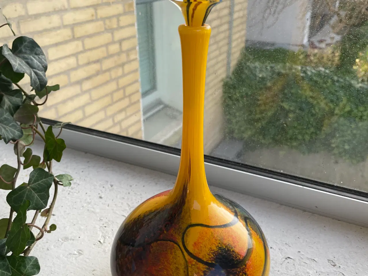 Billede 2 - NEMTONI glas karaffel med bundfarven gul