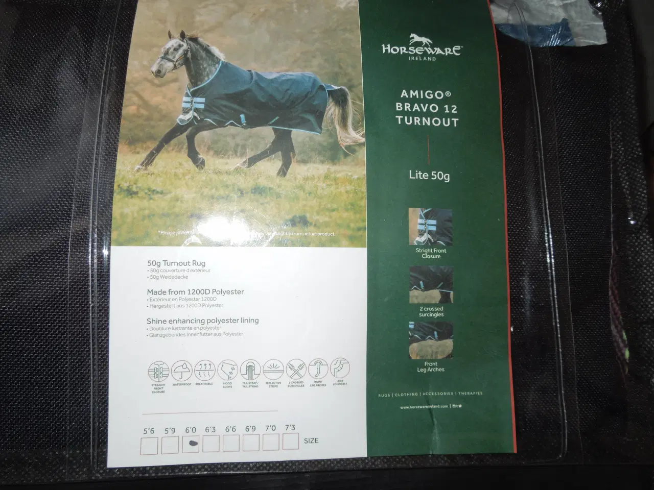 Billede 1 - Horseware Amigo Bravo 12 Turnout Lite 50 g