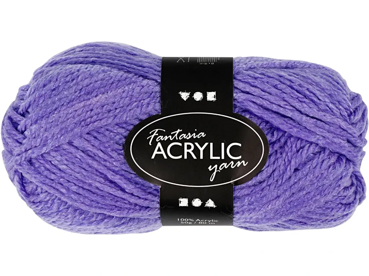 Billede 1 - Fantasia Polyacrylgarn, L: 80 M, lilla, 50g/ 1 ngl.