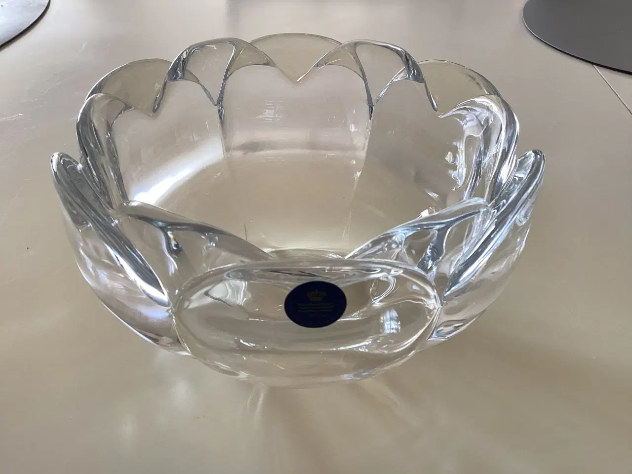 Billede 1 - Royal Copenhagen glas skål (Lotus) dia. 17cm 