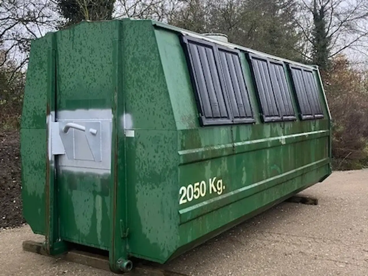 Billede 1 - Lukket affalds container til krog- og wirehejs  