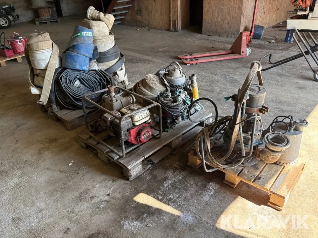 Billede 2 - Lot. Pumper Robot Pompen SPT Grundfos Honda 7 styk med brandslanger