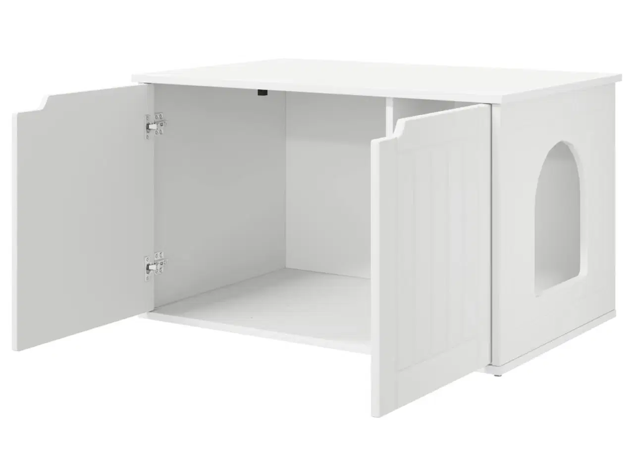 Billede 5 - Kat Hus Hvid 85 x 55 x 50 cm Konstrueret træ