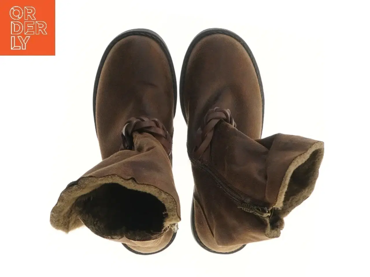 Billede 2 - Brune støvler med flettet rem fra Blowfish (str.34 Længde 24 cm)