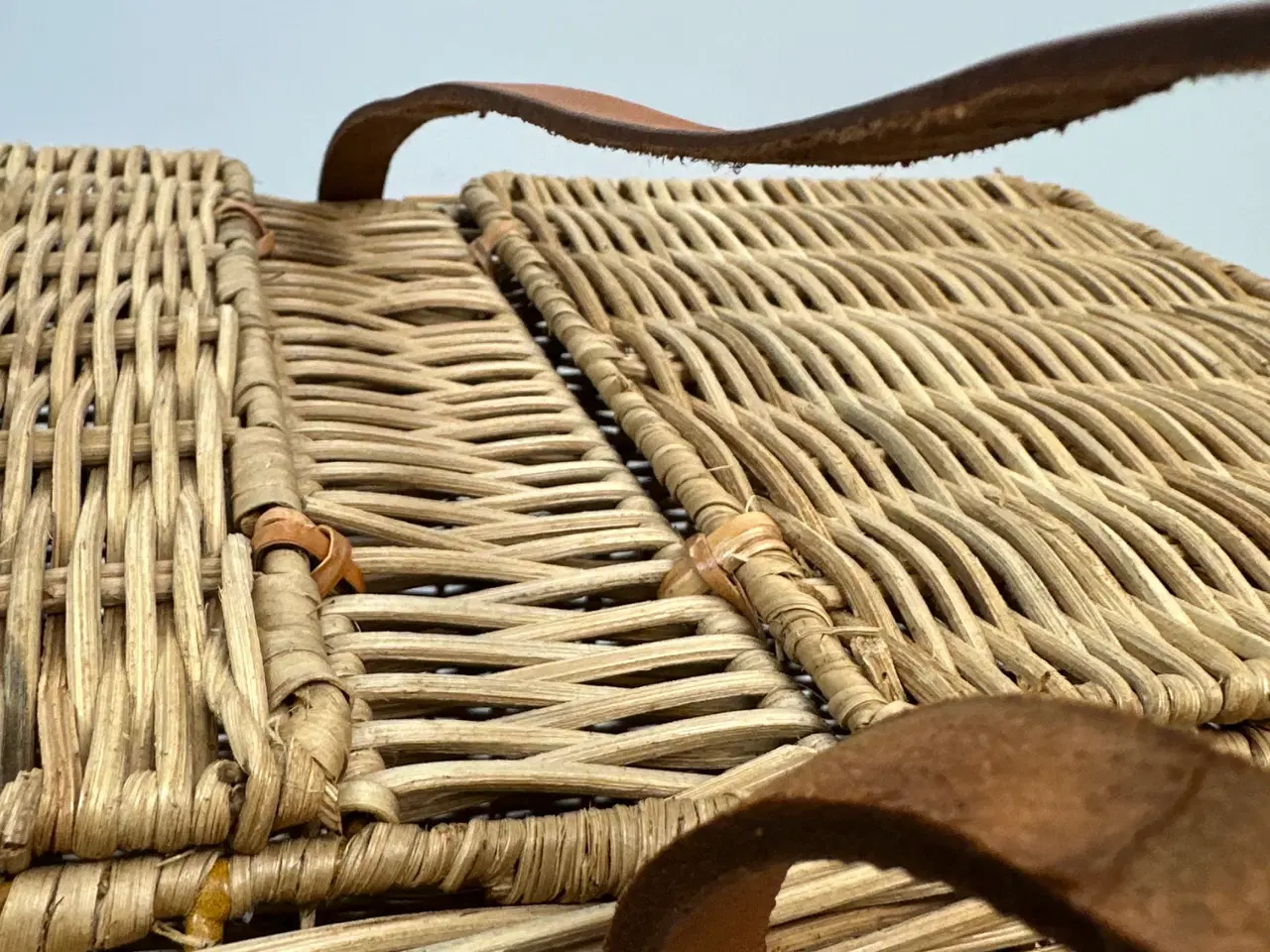 Billede 10 - Retro picknick kurv i flet