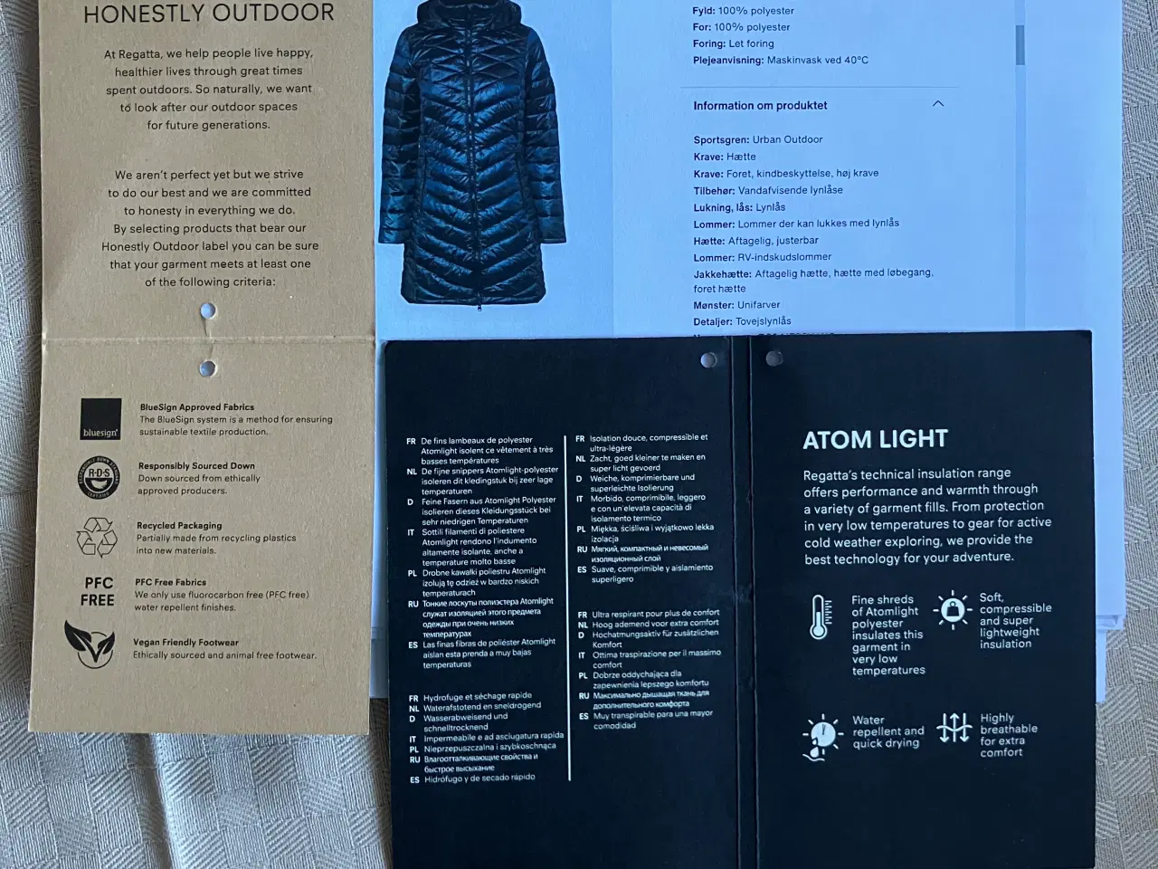 Billede 3 - Ny Regatta Outdoor dyb blåsort frakke,