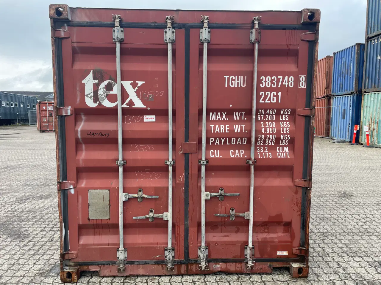 Billede 1 - 20 fods Container- ID: TGHU 383748-8