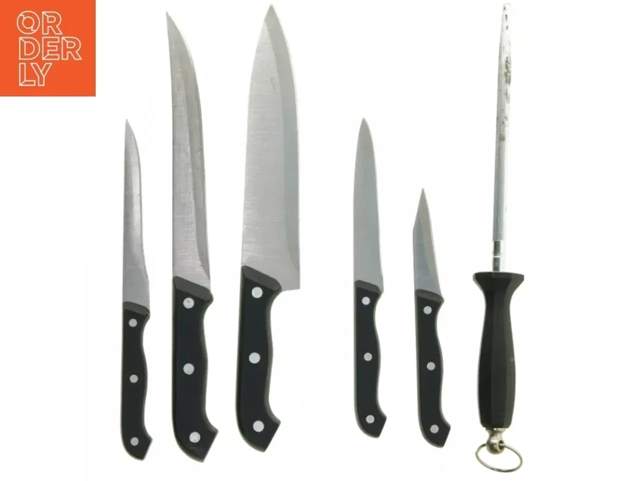 Billede 3 - Knivsæt med blok (str. 37 cm)