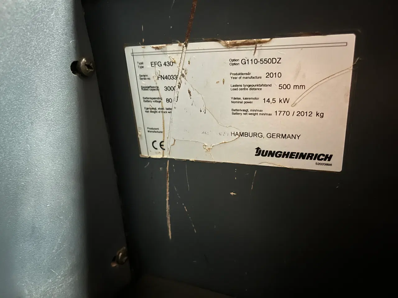 Billede 11 - Eltruck 3t Jungheinrich EFG430