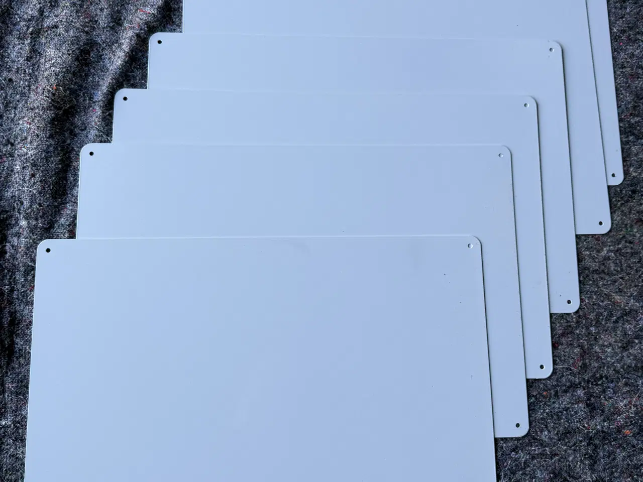 Billede 1 - 6 hvide Whiteboard/magnettavler m. hjørnehuller