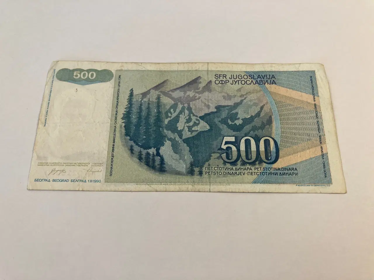 Billede 2 - 500 Dinara Yugoslavia