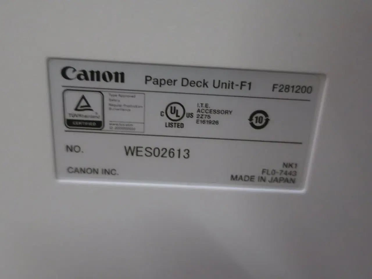 Billede 6 - Papirskuffe, CANON Unit-F1