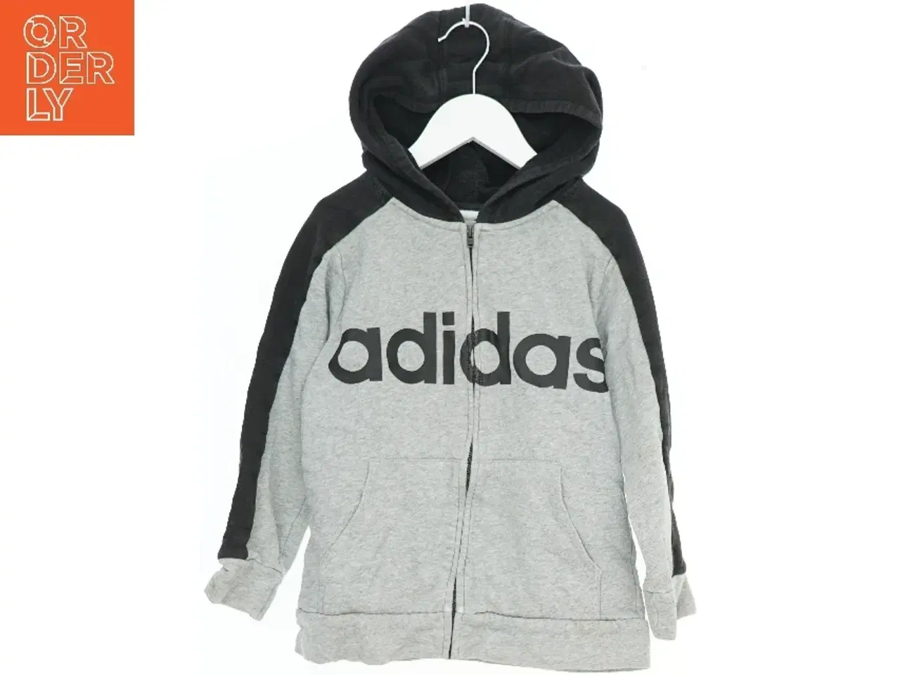Billede 1 - Hættetrøje med lynlås fra Adidas (str. 128)