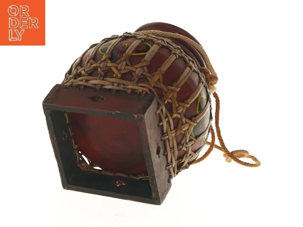 Billede 4 - Smuk og dekorativ gammel asiatisk risspand med låg. Beholder (str. 17 cm)