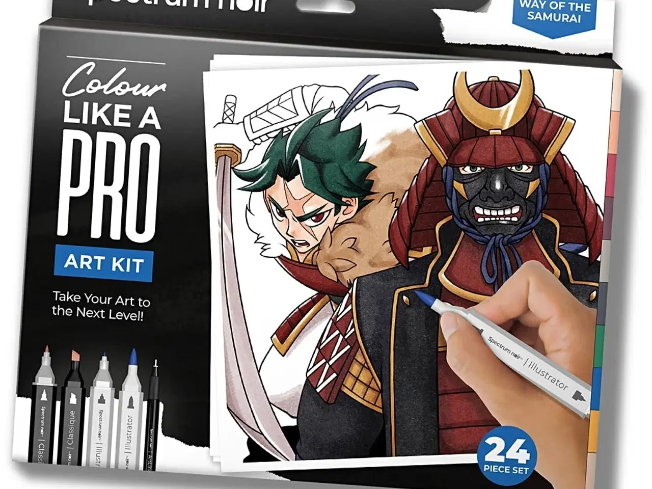 Billede 1 - DIY Kit: Samurai Manga Illustration - 1 pk.