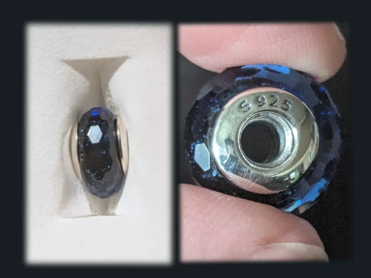 Billede 1 - Charm kugle. Sterling sølv hav kugle.