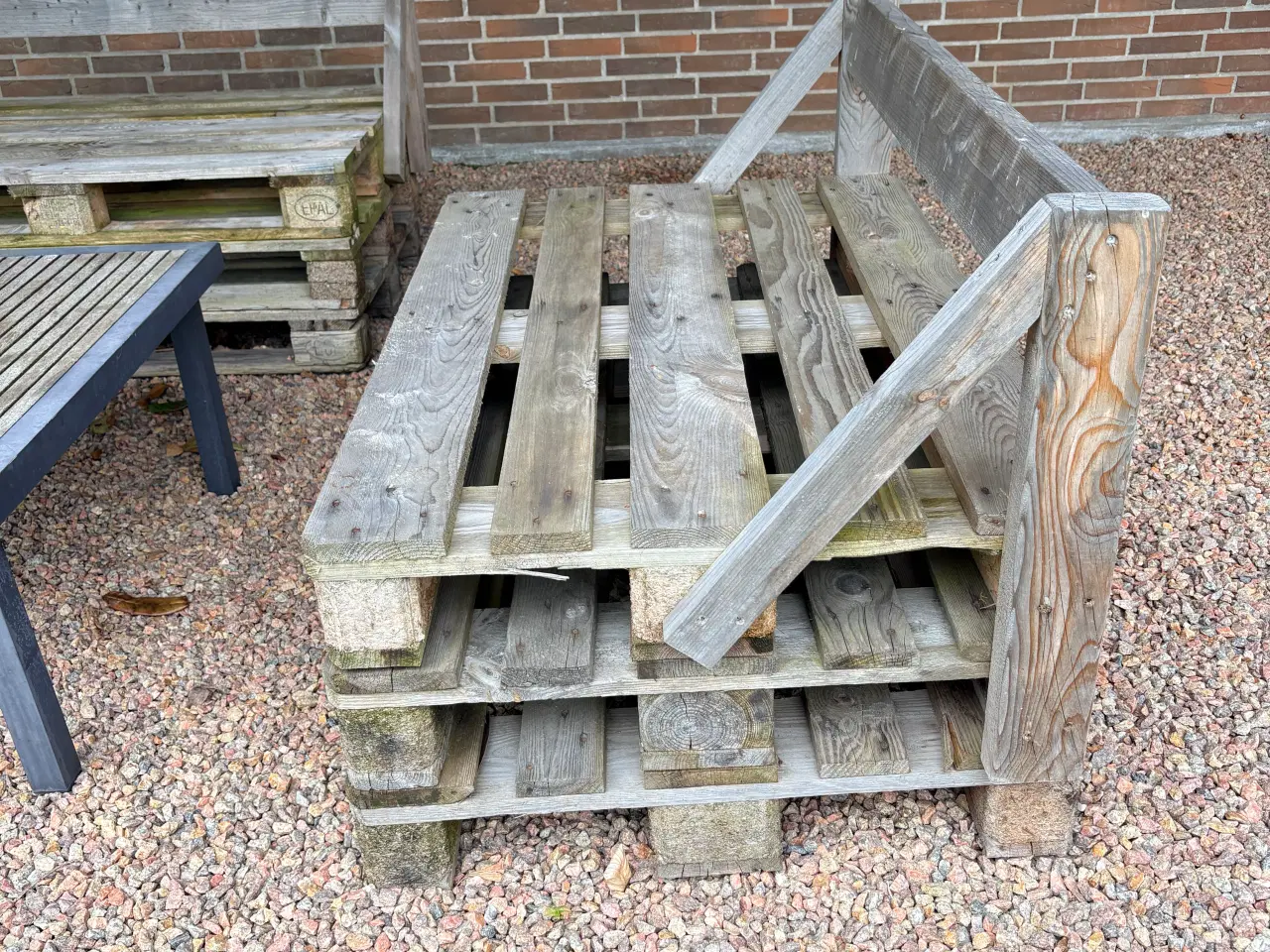 Billede 3 - Pallesofaer – 3 bænke og bord