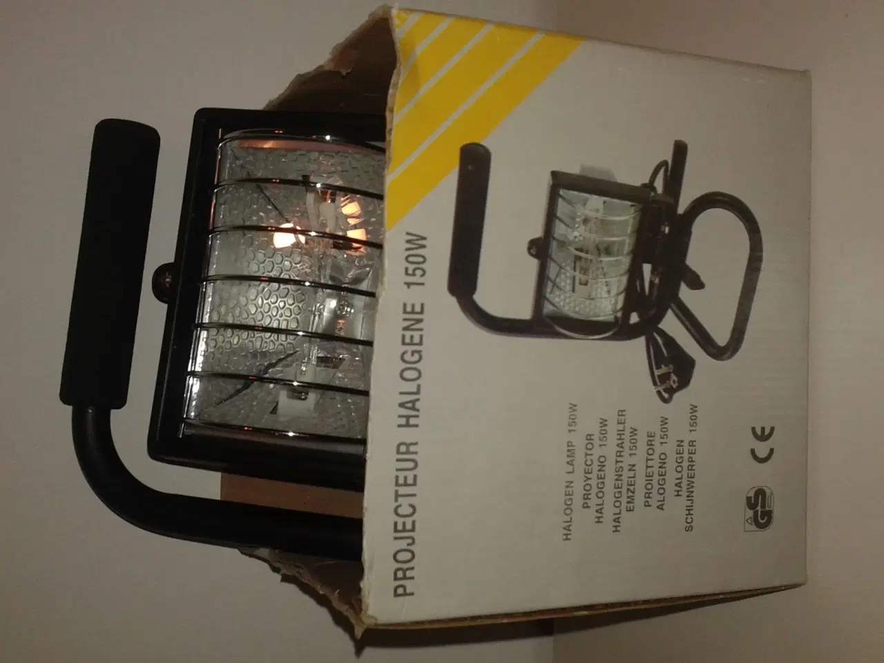 Billede 2 - Lampe/arbejdslampe Halogen projektør150W