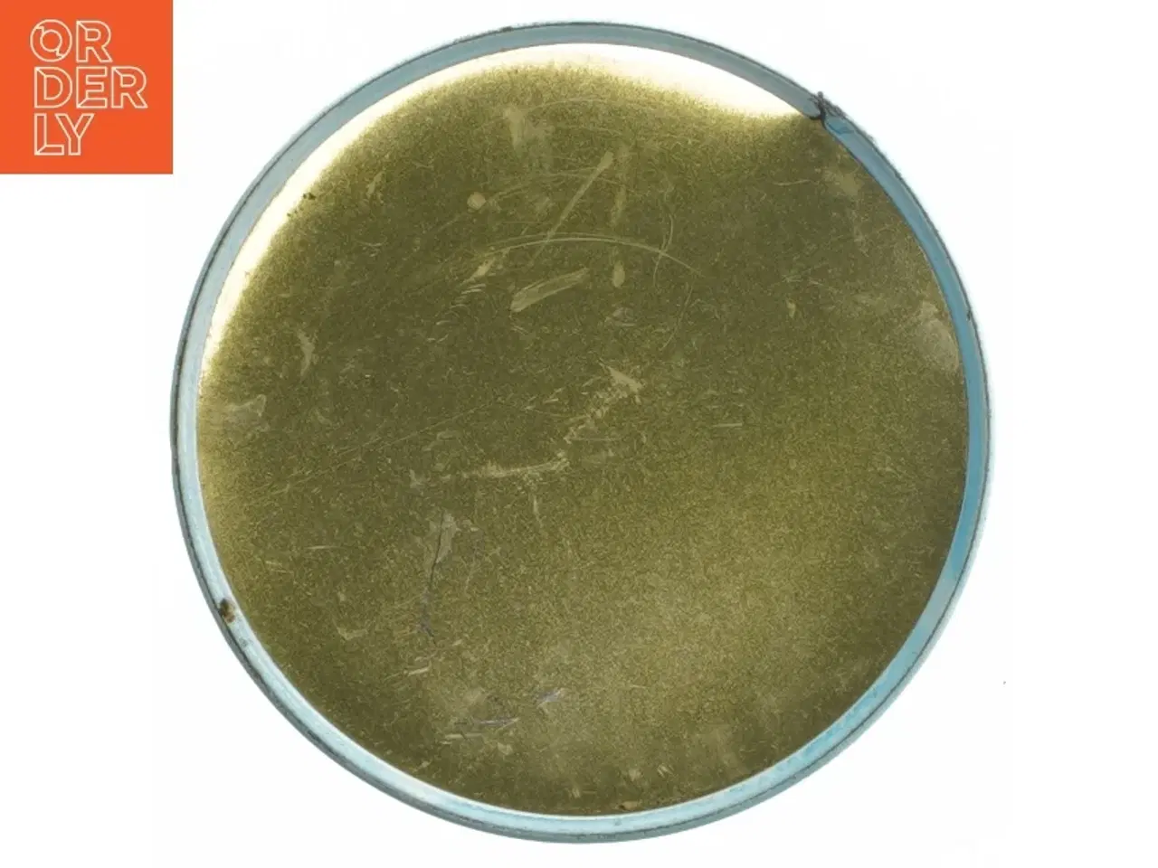 Billede 6 - Metal opbevaringsboks med skibsmotiv (str. Ø 11,5 cm længde 15 cm)