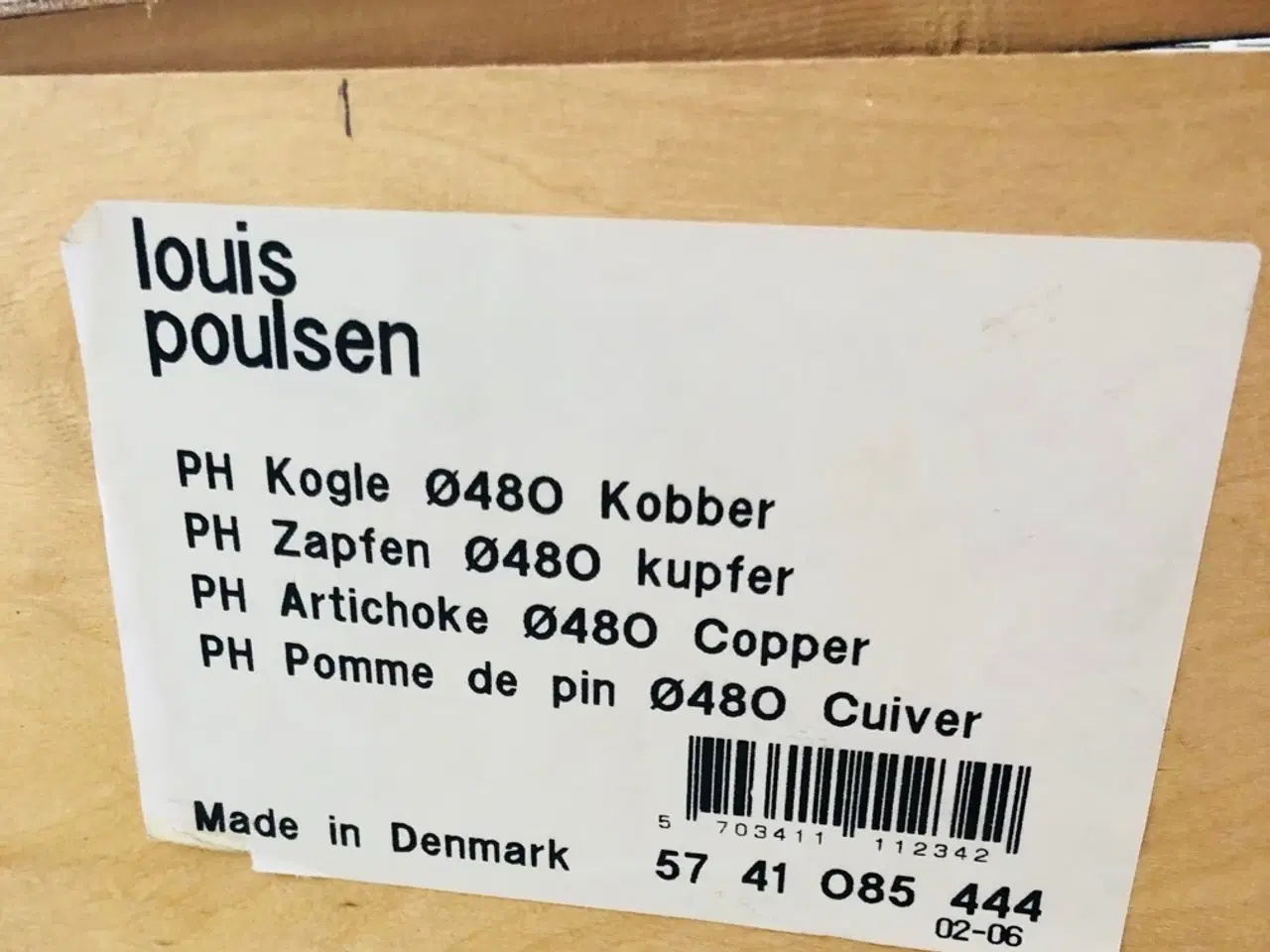 Billede 4 - PH Kogle lampe – kobber, ø48 cm – pæn stand