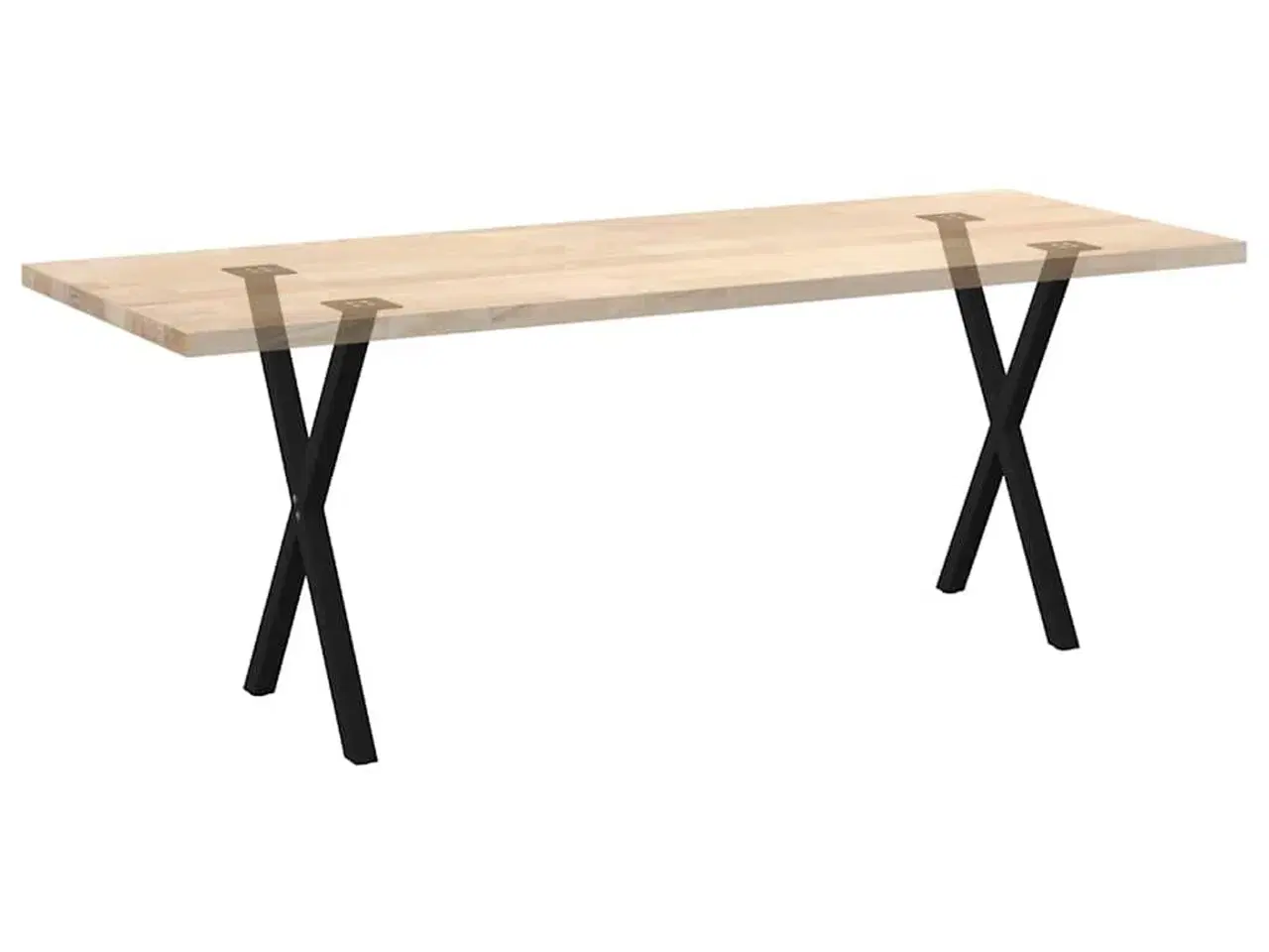 Billede 8 - Spisebordsben X-formet 2 stk. 57x(72-73) cm stål sort