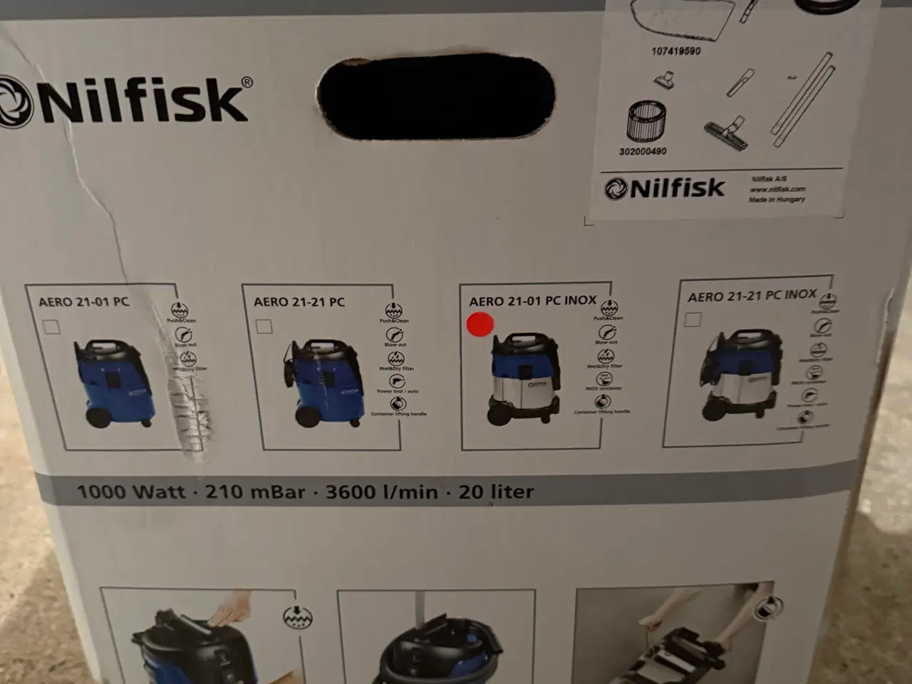 Billede 7 - Nilfisk Støvsuger aero 21 inox 01 